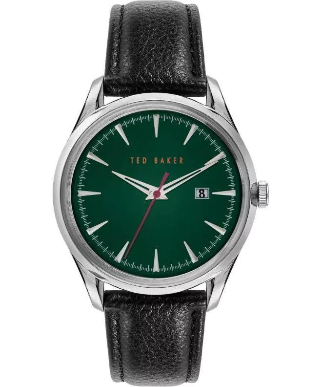 Ted Baker Dauir BKPDQF118 Green Dial Leather Strap Watch